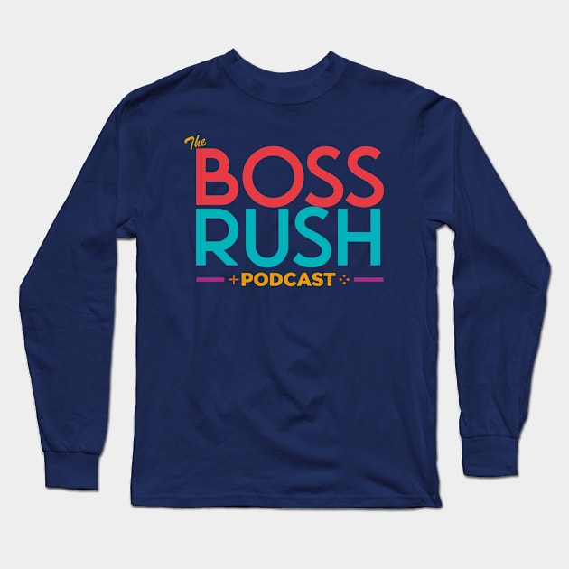 The Boss Rush Podcast Logo (Asian and Pacific Islander Support) Long Sleeve T-Shirt by Boss Rush Media | Boss Rush Network